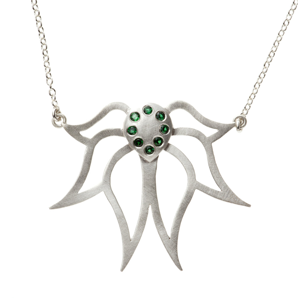 Sparkly Lotus Necklace